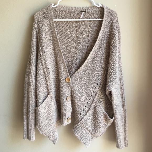 Free People Sweaters - Free People Oversized Chunky Knit Cardigan Small